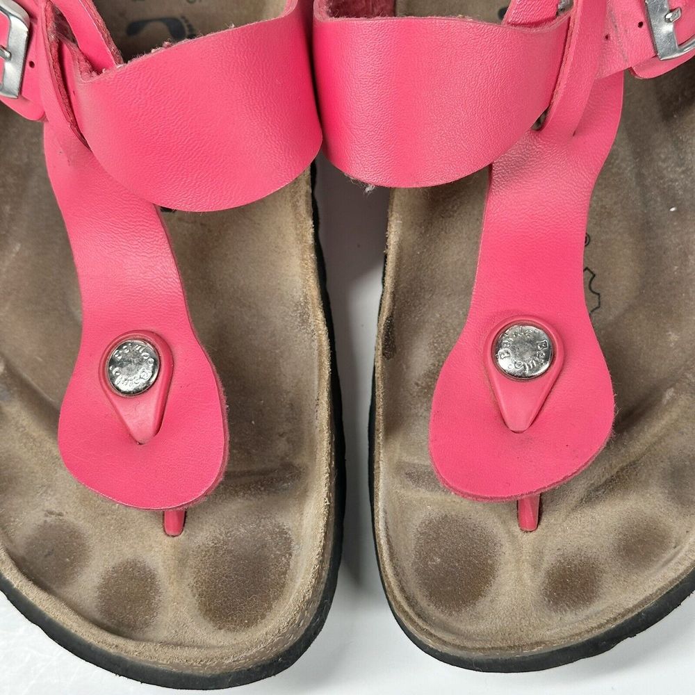 Betula By Birkenstock Gizeh T-Strap Pink Sandals Womens Size 6 (EU 37) Cork - Picture 4 of 16